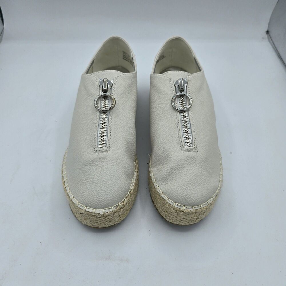 Coconuts by matisse Espadrille Sneaker zip up size 8.5 Womens shoe White